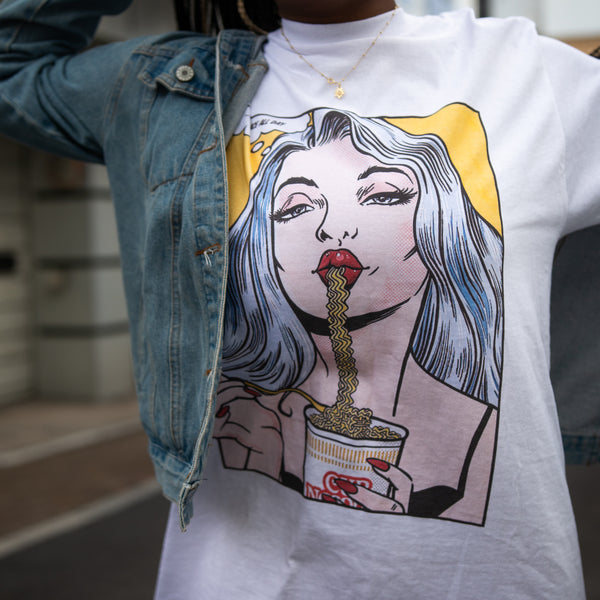 TOKYO MOOD: SLURP FACE OVERSIZED SHIRT- UNISEX
