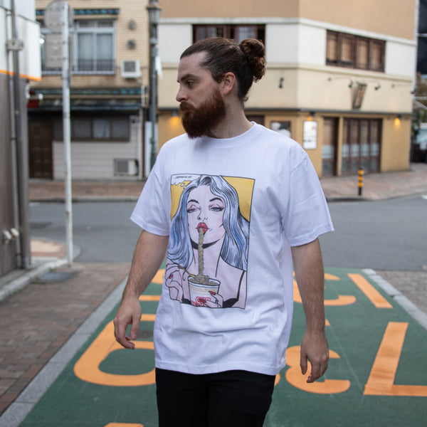 TOKYO MOOD: SLURP FACE OVERSIZED SHIRT- UNISEX