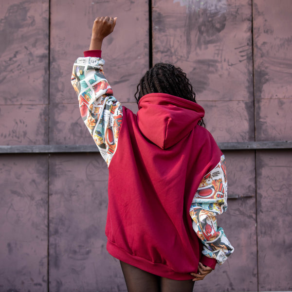 OUT LOUD CRIMSON HOODIE